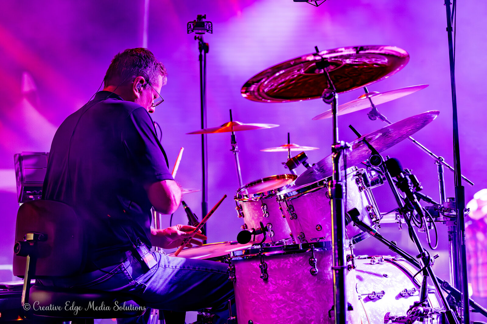 Drummer behind the scenes