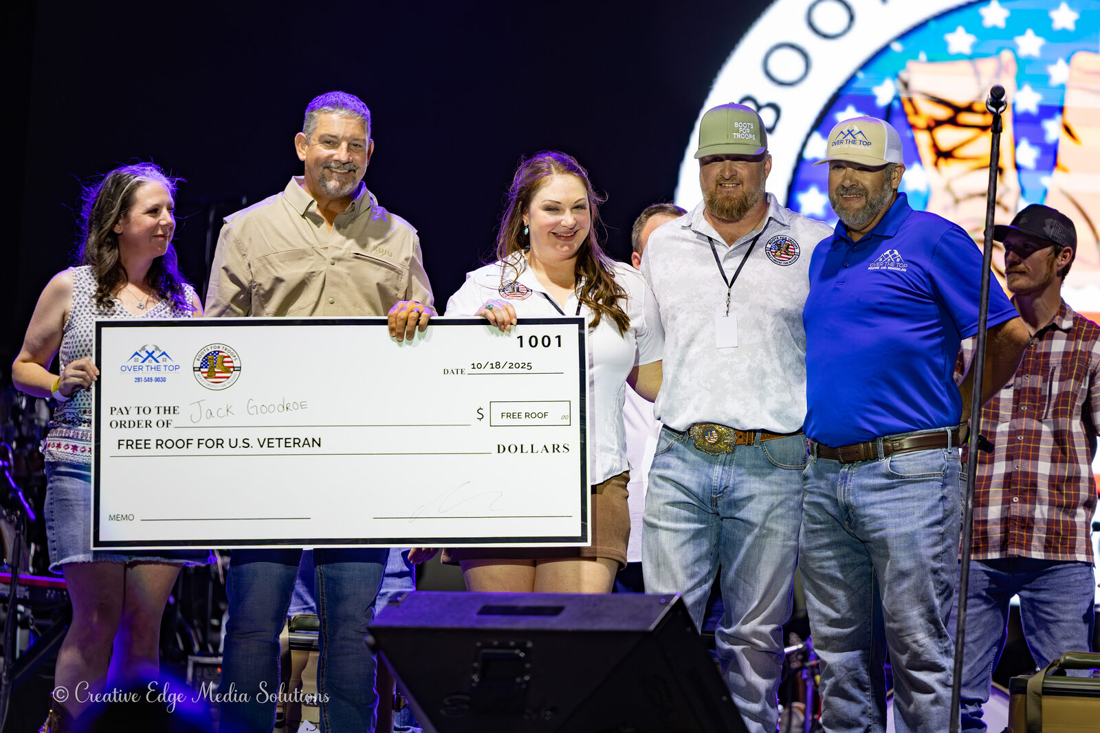 Free Roof for U.S. Veteran ceremony